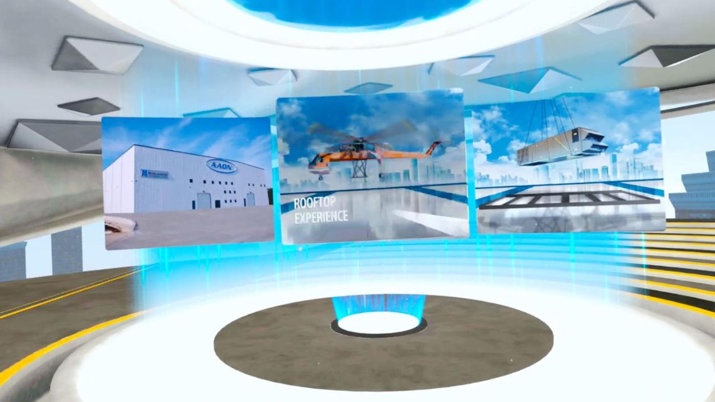 Branded VR lobby