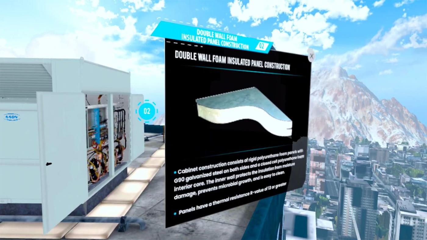 Inside the VR headset
