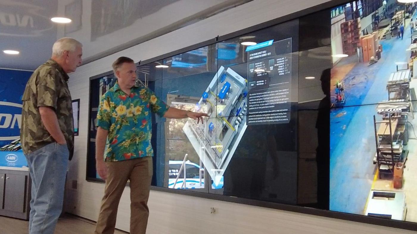 Touchscreen wall