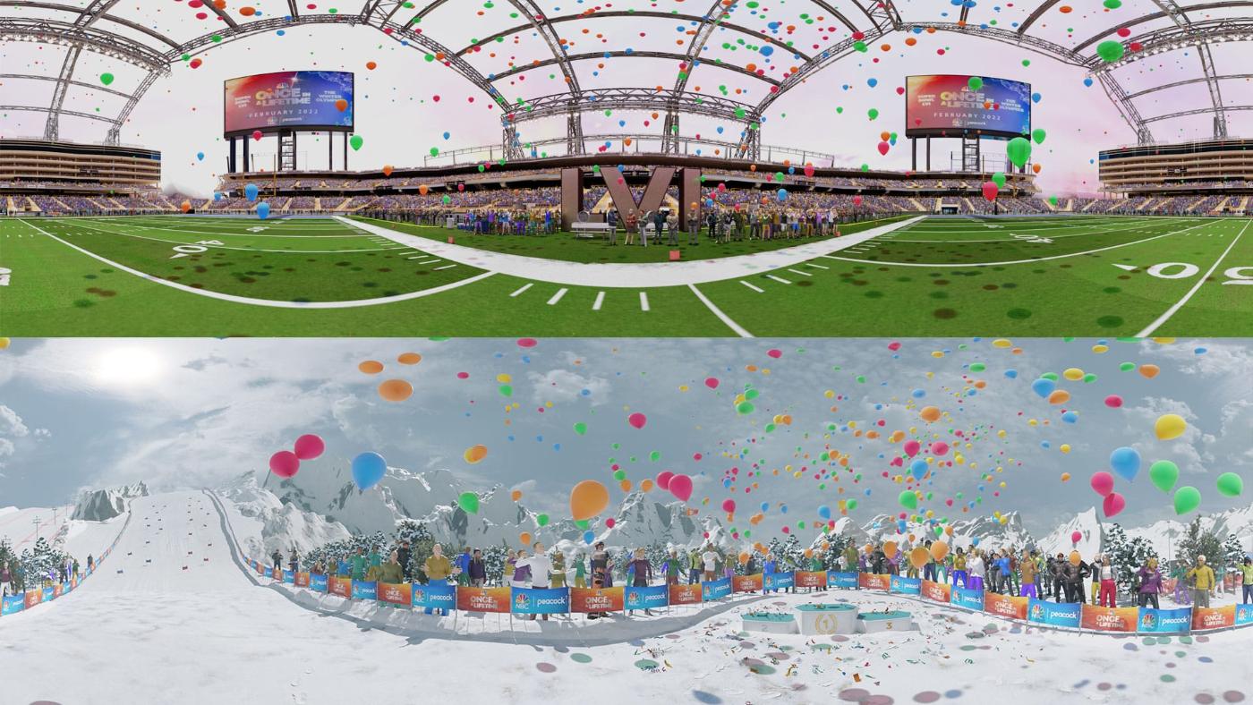 360 scenes: Beijing and the Super Bowl stadium