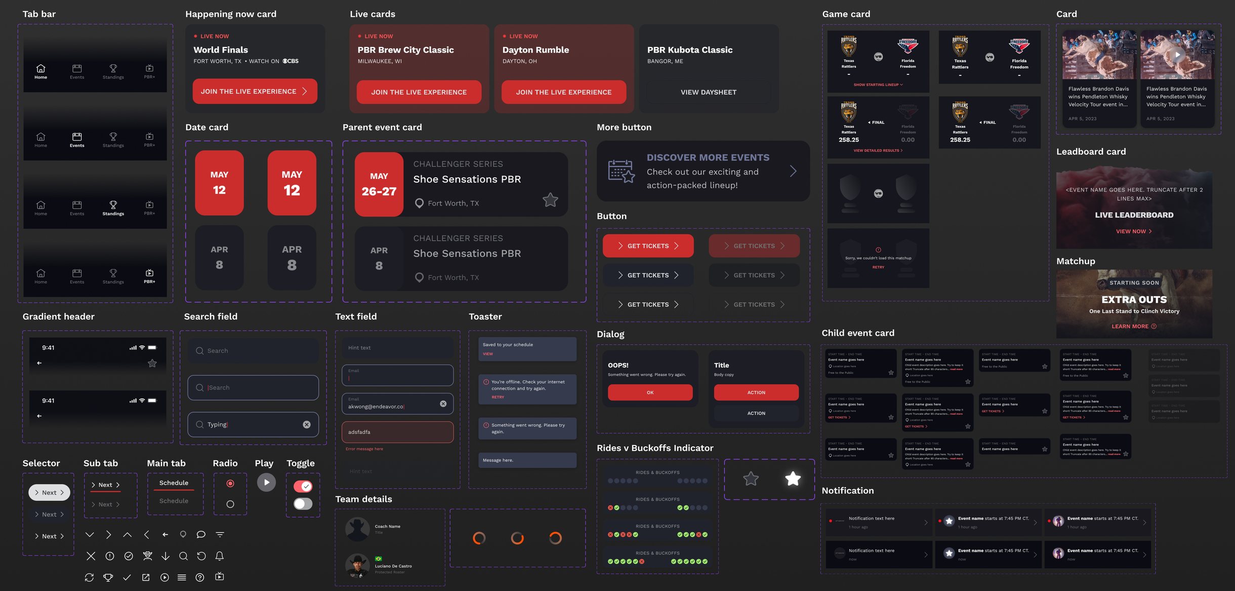 Design system components