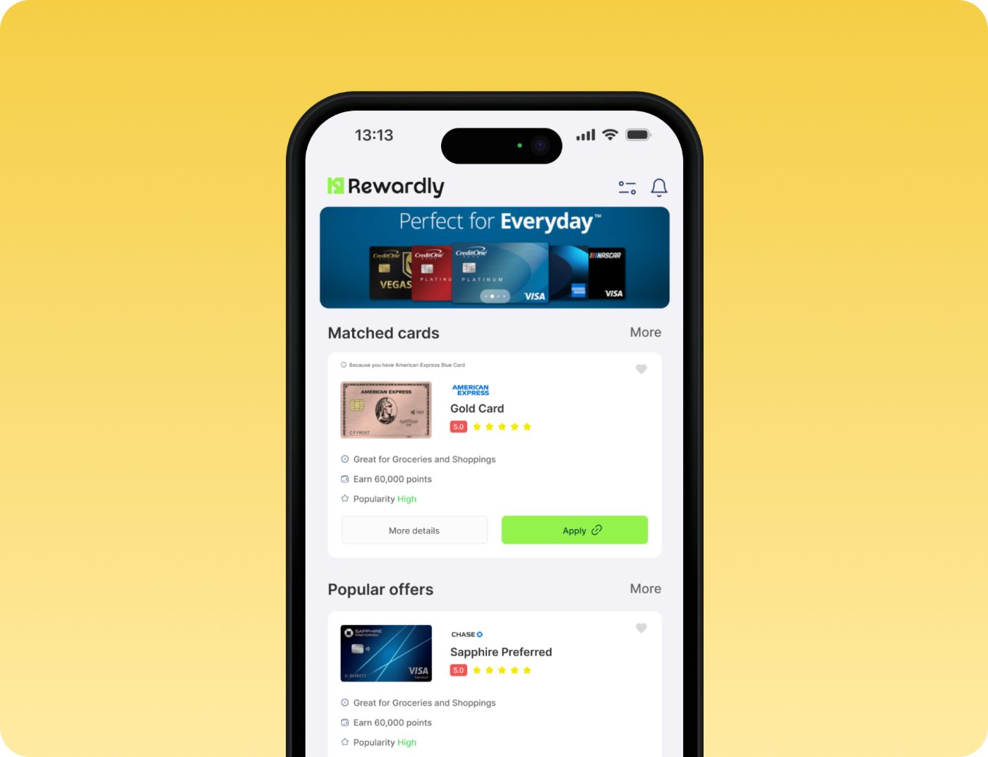 Discover exclusive credit card offers