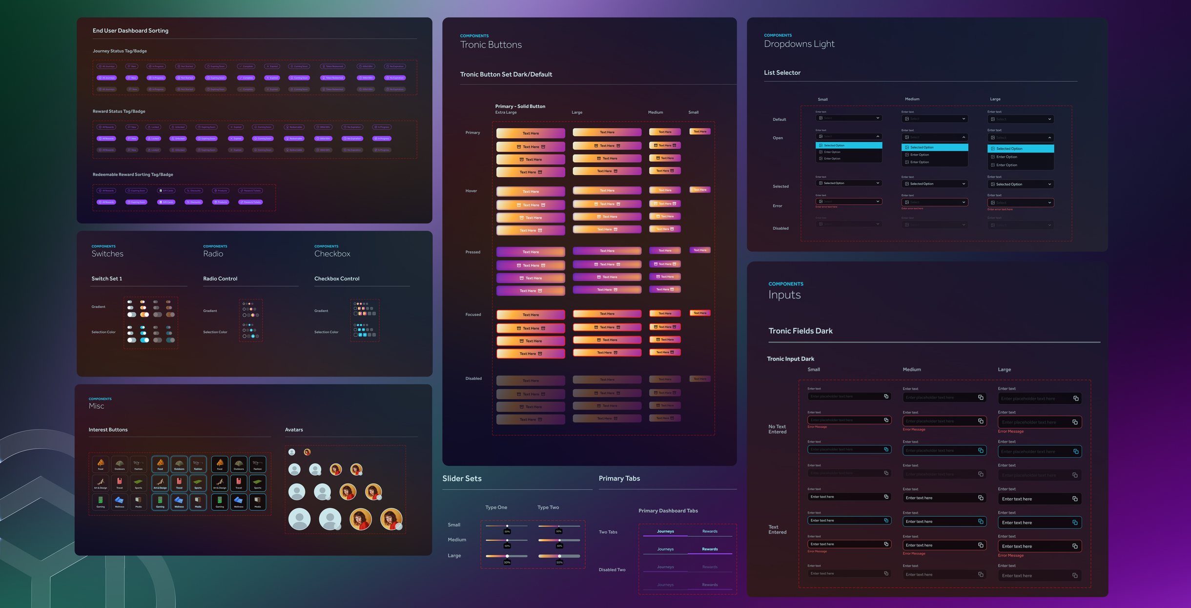 Design system components